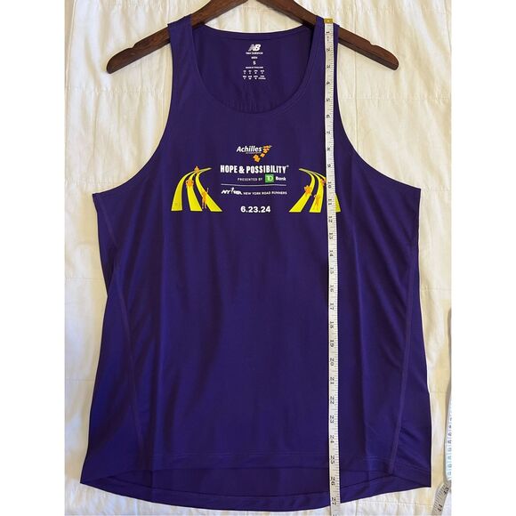 NEW BALANCE ACHILLES HOPE & POSSIBILITY 4 MILE RACE TANK TOP -2024 - Picture 10 of 11